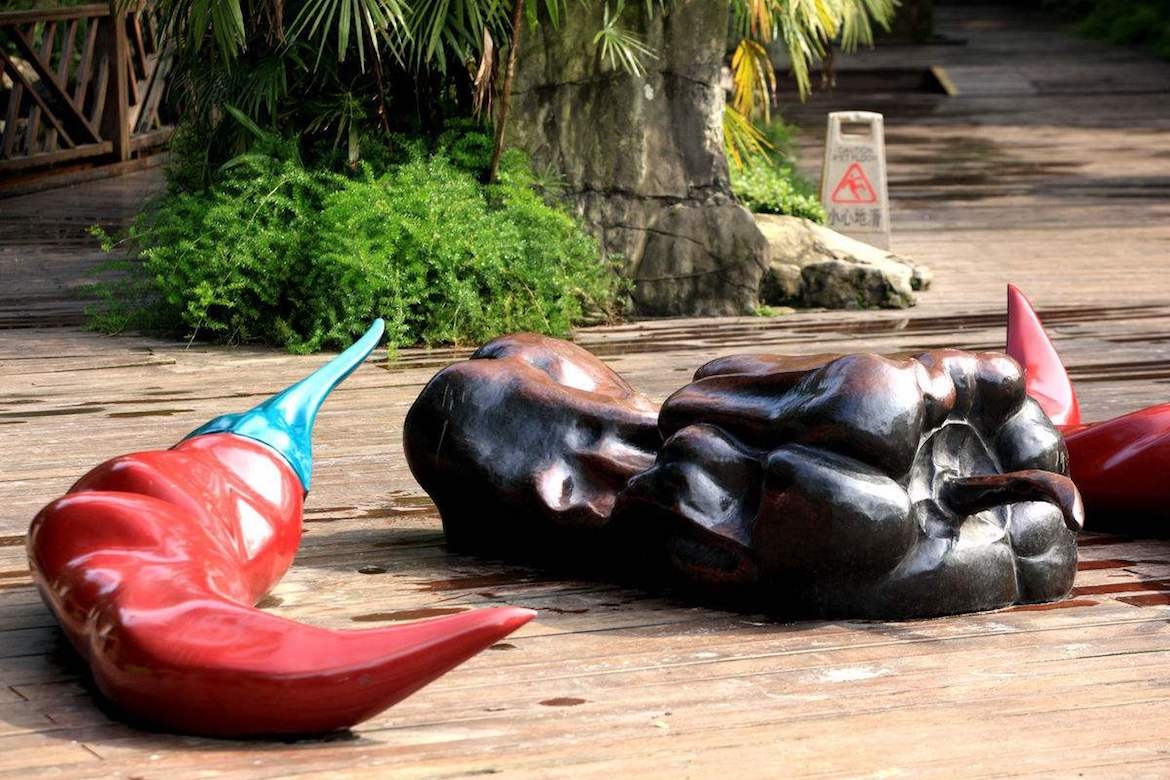 玻璃钢辣椒雕塑图片
